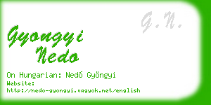 gyongyi nedo business card